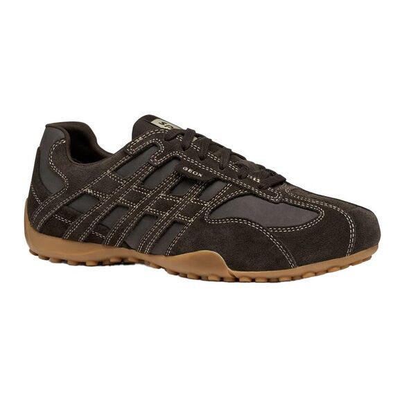Geox Mens U Snake Sneakers / Dark Brown